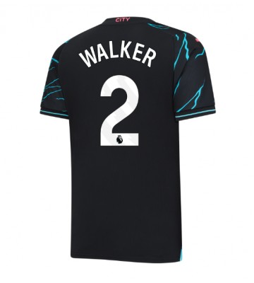 Manchester City Kyle Walker #2 Koszulka Trzecich 2023-24 Krótki Rękaw